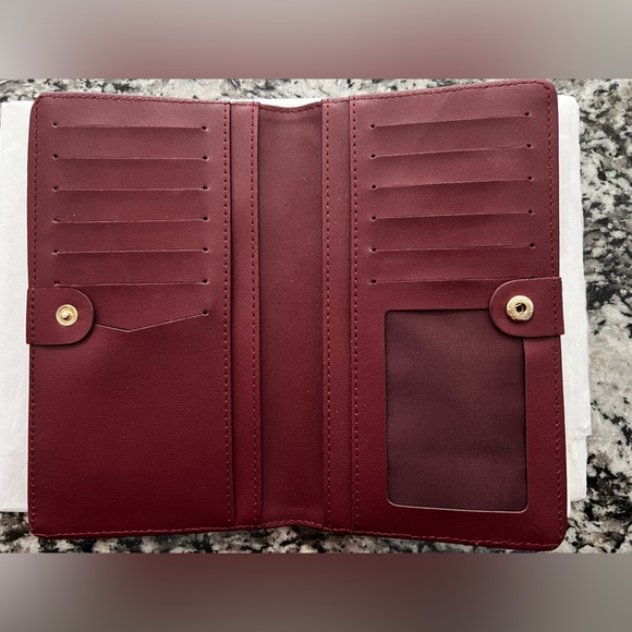 Lark & Ives, Continental Snap Wallet, Bordeaux/Maroon/Burgundy - Picture 3 of 3